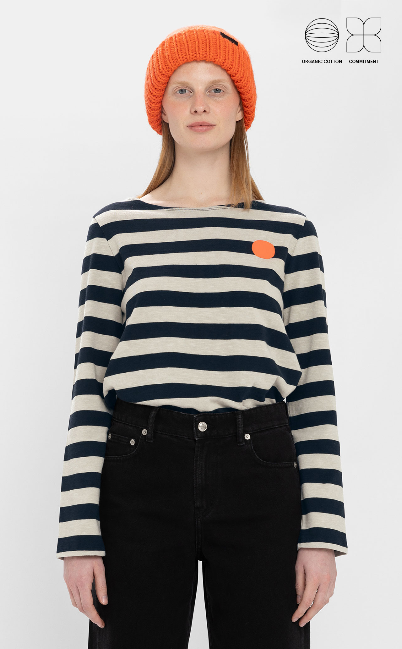 T-SHIRT STRIPED DOT W